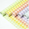 Buy cheap Summer checkered flower wrapping paper, bouquet wrapping materials, flower shop waterproof checkered, Ouya paper flower art materials from wholesalers