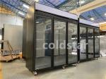 1000L Supermarket Upright Commercial Chiller For Cold Drink Display Refrigerator