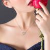 Buy cheap YASVITTI 925 Sterling Silver Women's Necklace 'One Arrow through the Heart' Zircon Stone Valentine's Day Party Gift from wholesalers