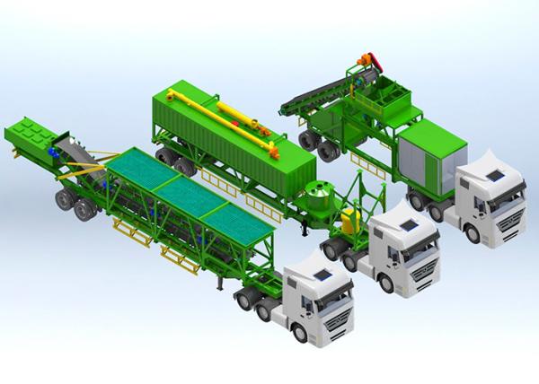 Buy cheap Road Building Mobile Feed 45mm Asphalt Batching Plant from wholesalers