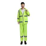 PU Coating Full Body Protection Military Raincoat Poncho Waterproof For Cycling
