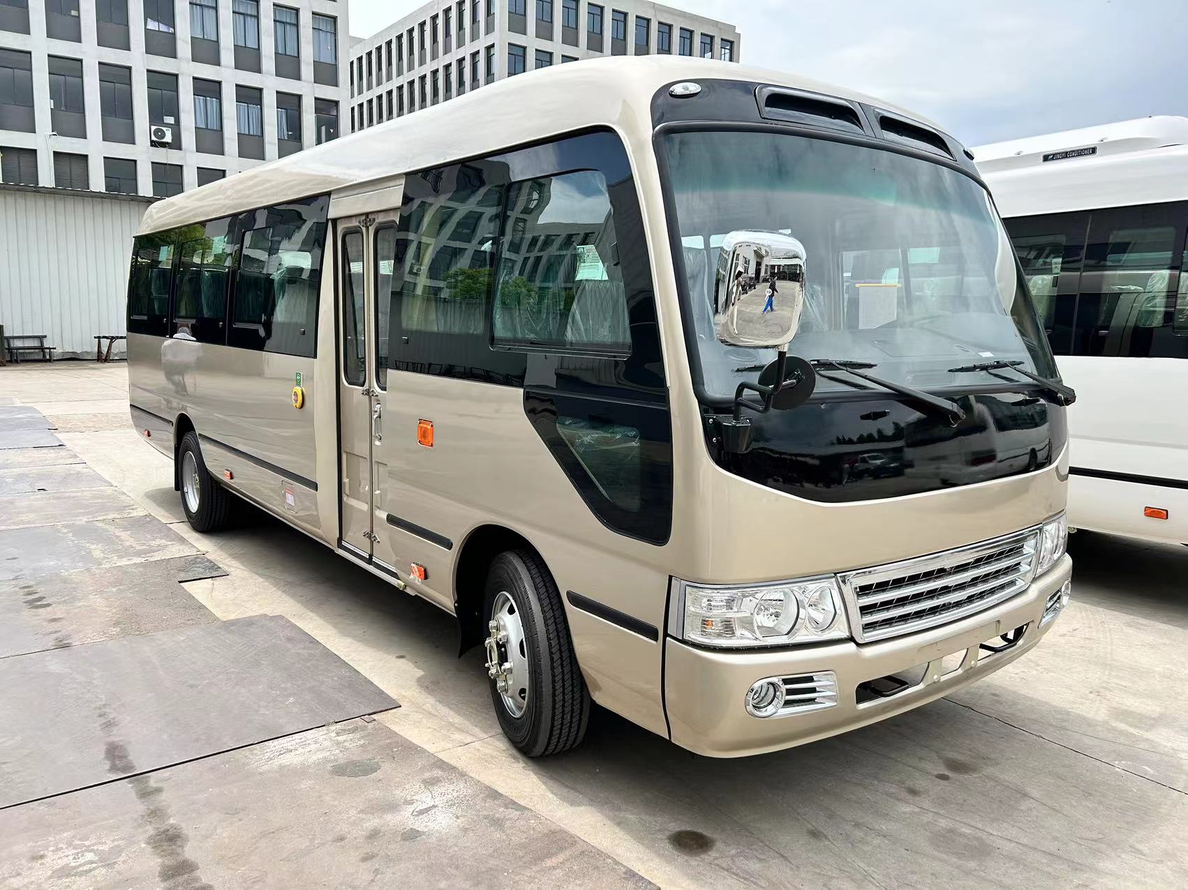 Manual Transmission Type 30 Seats LHD/RHD Diesel Mini Coaster Bus with Luxury Design