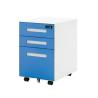 Buy cheap 3 Drawer Steel File Cabinet Under Desk Movable Metal Filing Cabinet from wholesalers