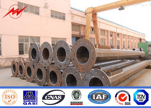Buy cheap 8m-60m Steel Power Pole With 2.5KN-200KN Breaking Load from wholesalers