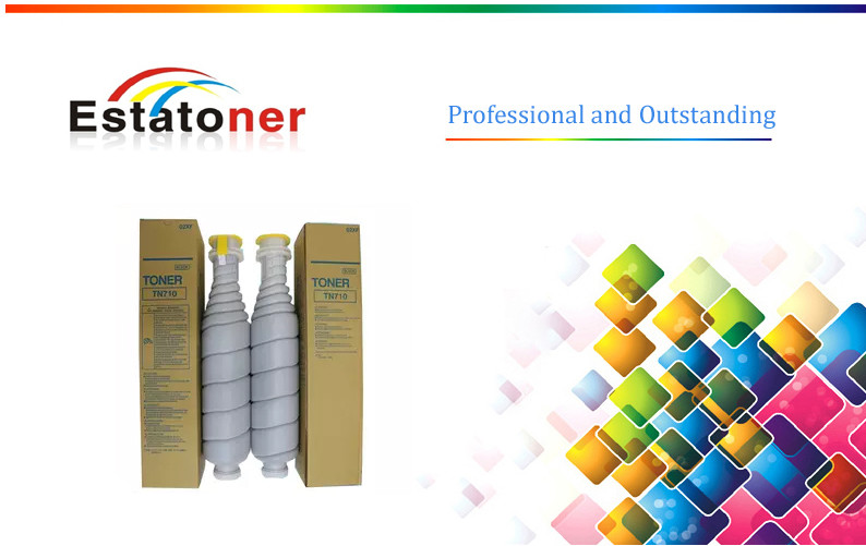 TN 710 02XJ Black Copier Toner Cartridge , Consumable toner For Bizhub 600 601 750 751