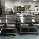 Manufacturer Hospital Or Food Industry Stainless Steel Trolley For Easy Sliding