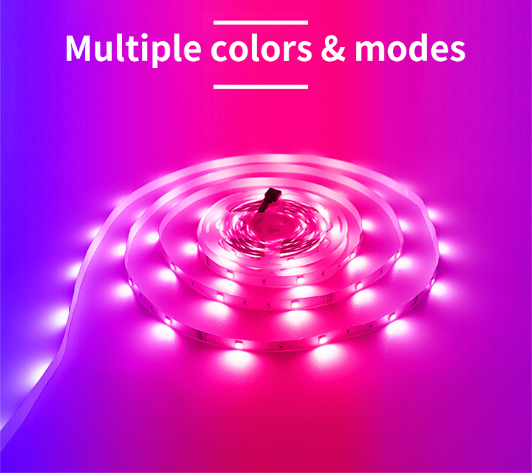 3m Strip Light Set with 3keys and 5V RGB SMD 5050 LED IP20 LED Light Source SMD2835
