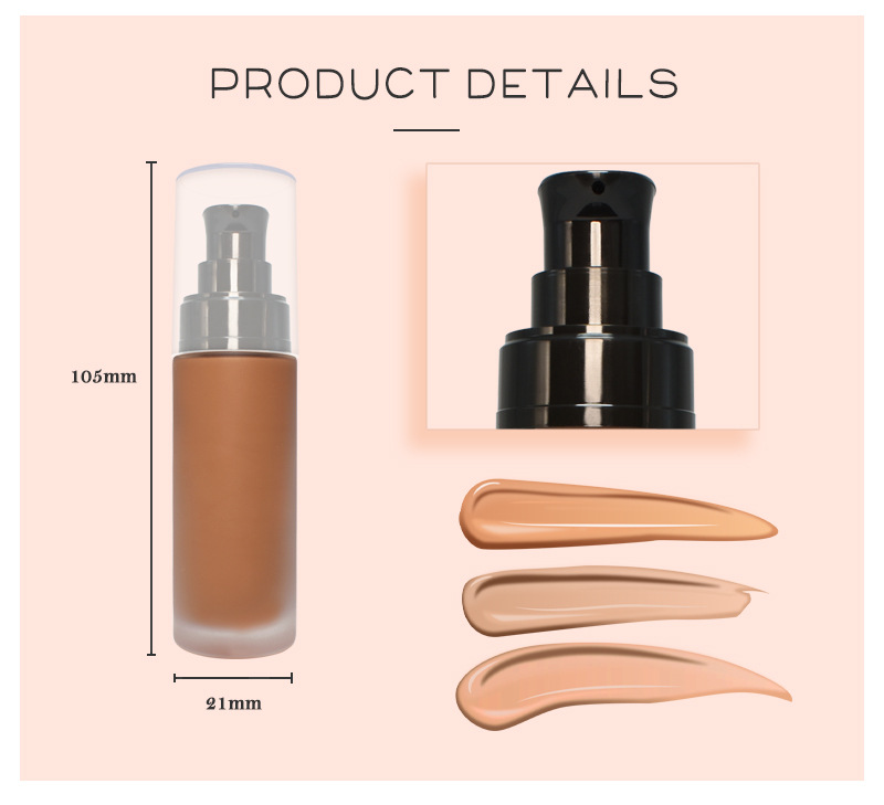 OEM / ODM Best Foundation Waterproof Face Makeup Foundation Base Primer No logo Foundation Private Label for Dark Skin Vegan
