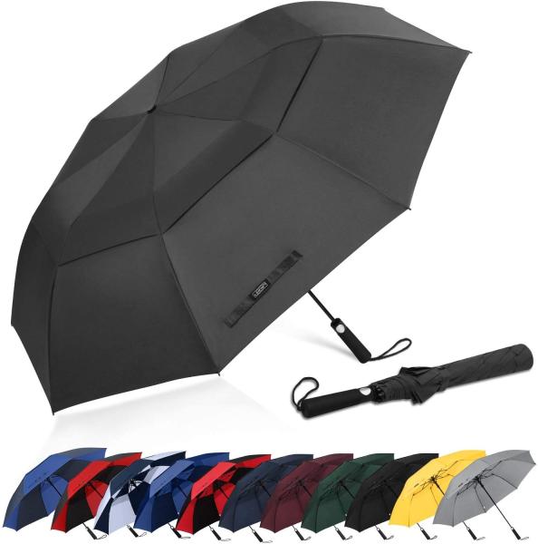 Buy cheap Double Canopy 210T Nylon Windproof 600g Sun Umbrella 3 Fold from wholesalers