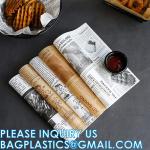 Unbleached Deli Wax Paper Sheets For Food, Basket Liners Food Picnic Paper