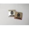Buy cheap Industry Nameplate Hole Self Adhesive Sticker Metal Name Plates Customized Size from wholesalers