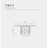 Buy cheap 12*12mm Metal Abs Shelf Supports, Furniture Panel Connector For Rta Furniture from wholesalers