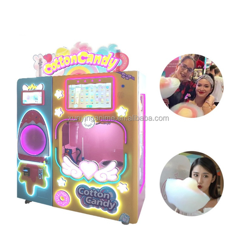 Snack Floss Automatic Cotton Candy Vending Machine 200KG ODM