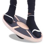 15.5" Wooden Balance Board with Non-Slip Pad Fitness