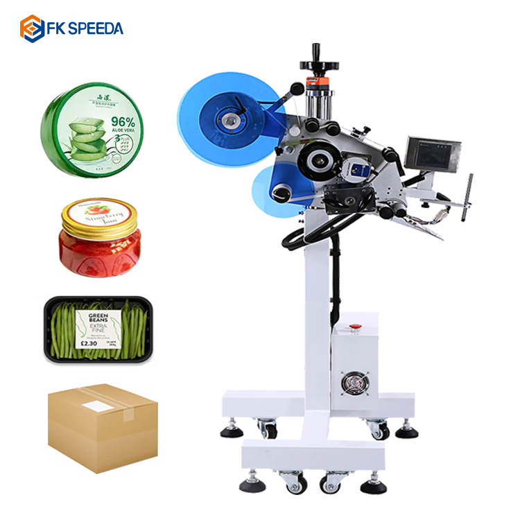 ±1mm Tolerance Automatic Assembly Line Labeling Head for Flat and Round Bottles 40 pcs/min
