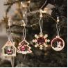 Buy cheap Festive Christmas Wooden hangings Party Christmas decorations Wooden Christmas ornaments from wholesalers