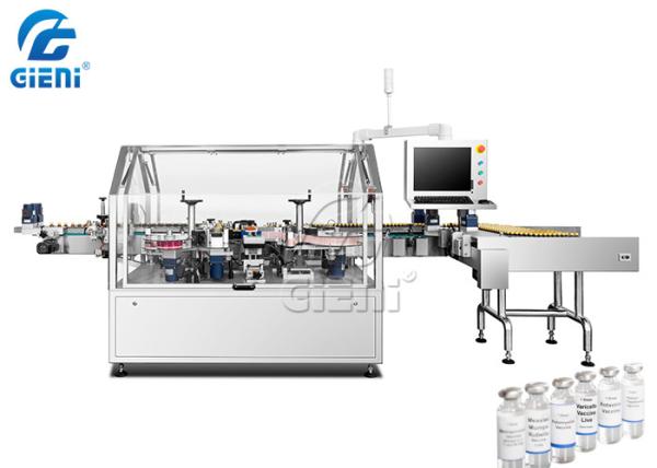 Buy cheap PLC Control Small Vaccines Bottle Labeling Machine 4.2m Length from wholesalers