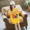 Buy cheap Small quantity clothing factory Comfortable Fabric Cartoon Bear Print T Shirt Girls Tops 90cm To 130cm from wholesalers