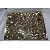 Buy cheap High Quality Water Ripple Pattern 1219*2438 Stainless Steel Mirror Gold Panel For Hotel Project from wholesalers