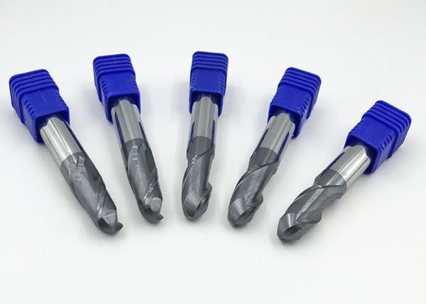 Buy cheap 2 Flute Solid Carbide Ball Nose End Mills 1-20mm With Straight Shank from wholesalers