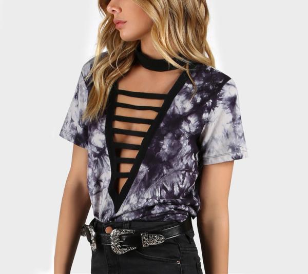 Buy cheap summer women open hot sexy girl photo chiffon blouse women top from wholesalers
