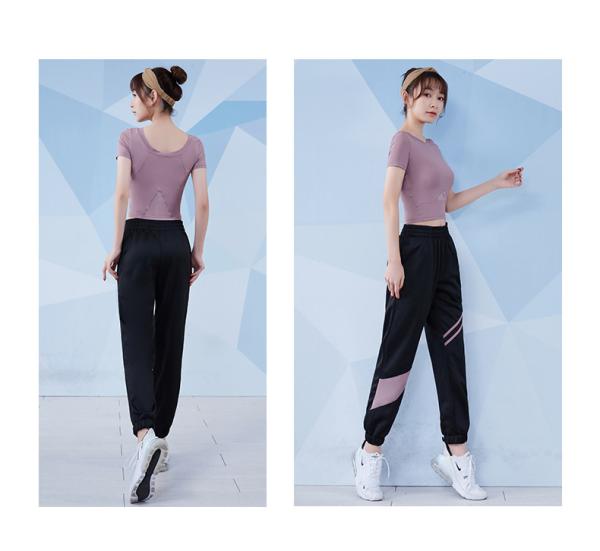 Buy cheap Richee Black Training Womens Workout Joggers 180g Splice On Calf from wholesalers