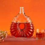 Production of 750ml Brandy Glass Bottle with Cap in Super Flint Glass Material