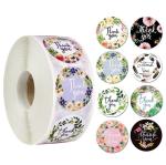 Candle Packaging Seal Sticker Label Paper Material Customized Shape