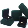 Buy cheap Luxury Velvet Jewelry Set Box for High Grade Green Packaging Bracelet Necklace Ring from wholesalers