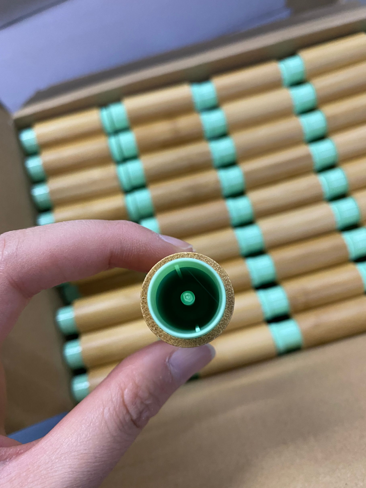 Recyclable Empty Bamboo Lip Balm Lip Gloss Lipstick Tube Container Biodegradable