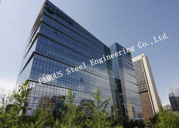 Buy cheap Aluminum Frame Insulation Double Glass Curtain Wall For Commercial Office Building from wholesalers