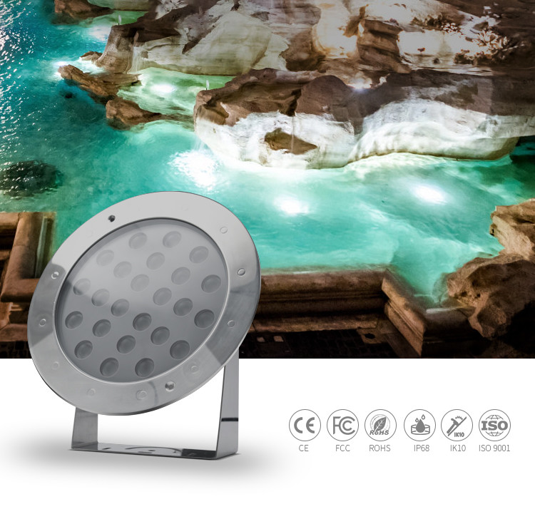 White Color 6500K Dimmable Led Underwater Lamp Pool Bulb 36W 12V 2 Years Warranty