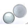 Buy cheap Kitchen Hammpered Gold Rim Crystal Glass Plates 22cm Handmade Dinner Plate from wholesalers