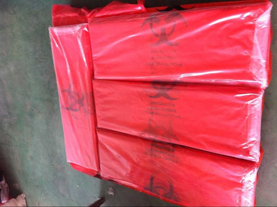 Asbestos Removal, disposable plastic yellow poly asbestos warning printed burial bags, Asbestos clear plastic packing ju