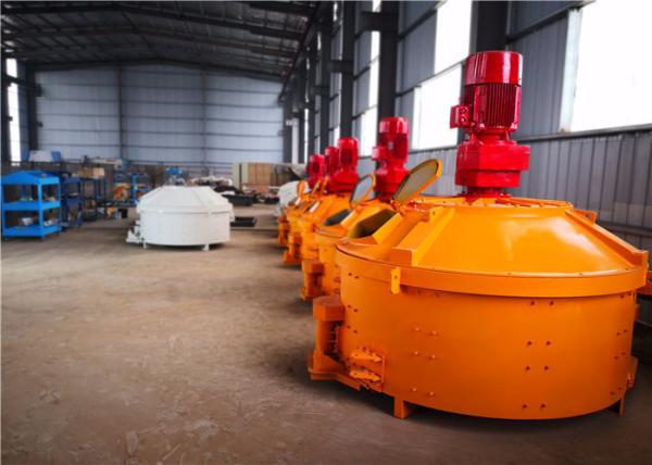 Replaceable Mixing Blades Cement Concrete Mixer , 30kw PC Components Industrial