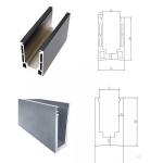 Deck Outdoor Glass Railing U Channel Aluminum For Balcony Fence
