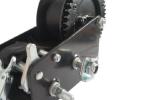 CE Approved 2500 Lb Manual Winch , Black Strap Small Hand Crank Winch
