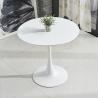 Buy cheap Small Round Wood Cafe Table Solid Wood Material White Or Black Color from wholesalers