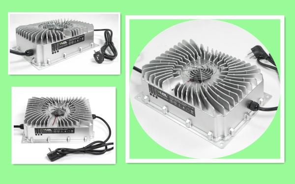 Buy cheap PFC 12V 50A Waterproof Battery Charger Fully Sealed IP65 14.4V / 14.6V / 14.7V Automatic Charging from wholesalers