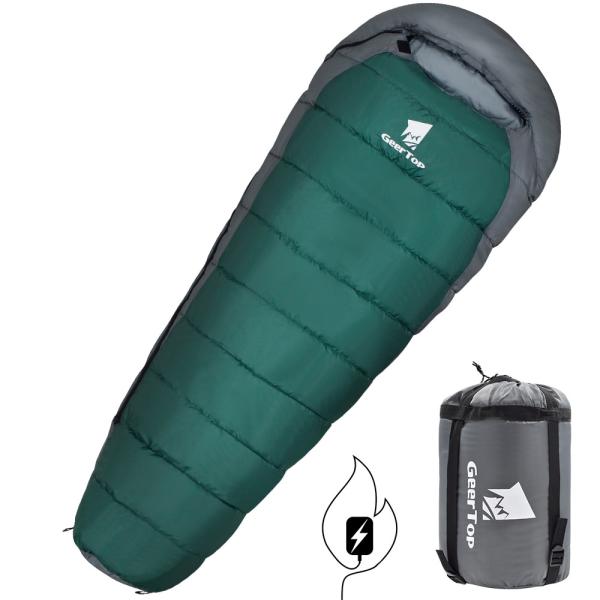 Buy cheap 4 Season Electric Heated 1.52kg Polyester Sleeping Bag from wholesalers