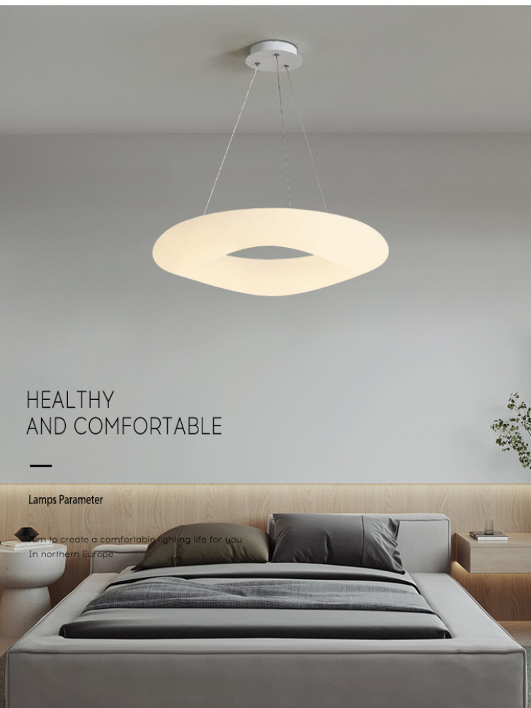 Nordic Pendant Lights Dining Living Room Chandelier Bedroom Decoration Ring Chandelier(WH-GP-58)