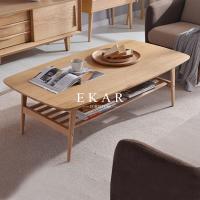 Buy cheap Oval Coffee Table 4 Legs Solid Wood Egyptian Style Living Room Furniture product
