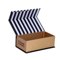 Buy cheap Strip Pattern Printing Logo Magnetic Box Packaging 1300gsm Luxury Magnetic Gift product