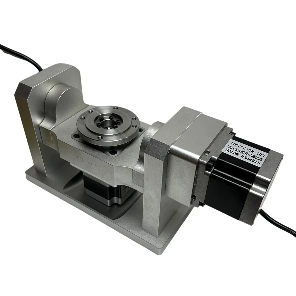 CNC Rotary 4th A Axis C Axis Dividing Index Head Harmonic Gearbox With Chuck