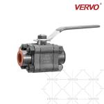 DN20 3 Piece Ball Valve Forged Steel A105N 3/4 Inch 20mm 800lb Thread Welding