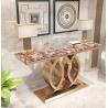 Buy cheap OEM ODM Entrance Console Table Marble Top Hall Table Length 150cm from wholesalers