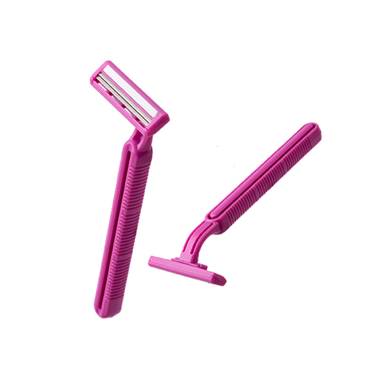Plastic Handle Twin Blade Disposable Razor 5 pcs/bag Hot Sell (SL-3016L)