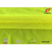 Buy cheap Breathable 75D Hi Vis Fluorescent Material Fabric Yellow Coated FR Anti Static product