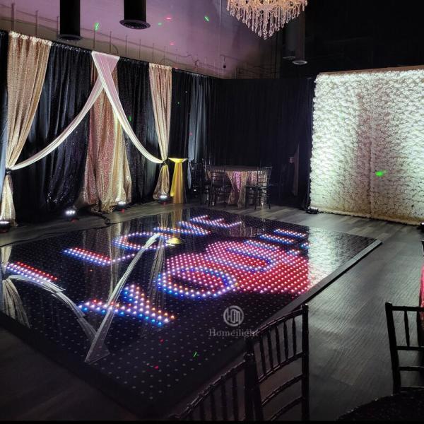 Buy cheap RGB LED Video Digital Screen Dance Floor Stage lights Panels for Disco Party Wedding Night Club from wholesalers