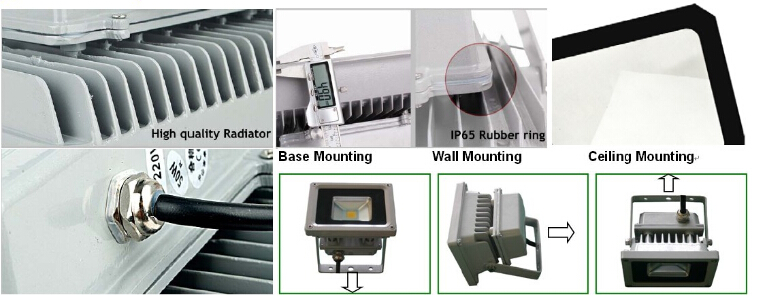 LED COB flood light PIR sensor infrared sensing human detection customized design